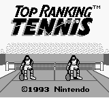 Top Ranking Tennis screenshot 3 for GameBoy
